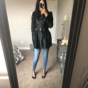 Black Belted Pea Coat